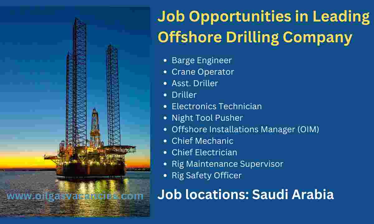 Offshore Jack up Drilling Rig Jobs, Saudi Arabia