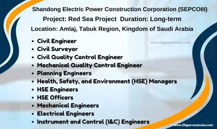 SEPCOIII Electric Power Construction Jobs in Saudi Arabia
