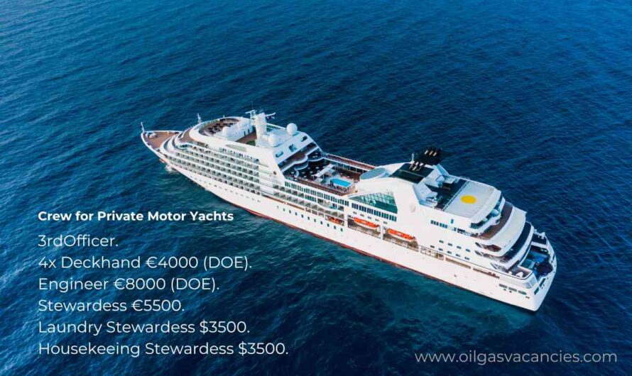 Crew for Private Motor Yachts
